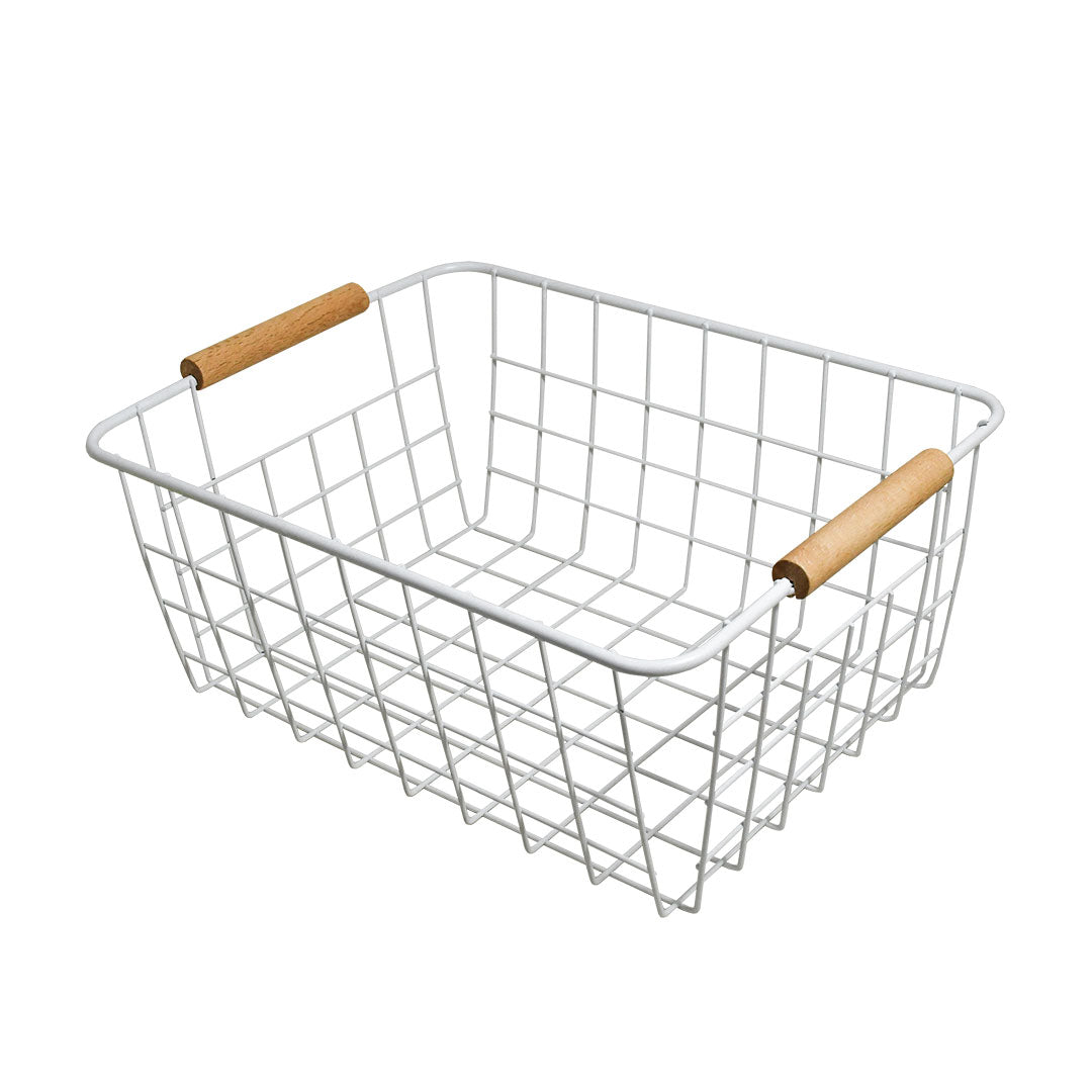 Cesto Nordic blanco - 22x28x12cm | 25% OFF