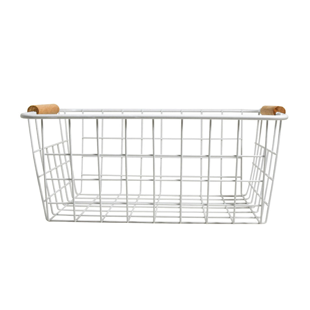 Cesto Nordic blanco - 22x28x12cm | 25% OFF