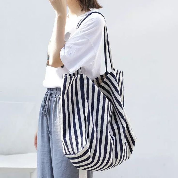 Bolso Beach - Rayas Azul & Blanco | 20% OFF