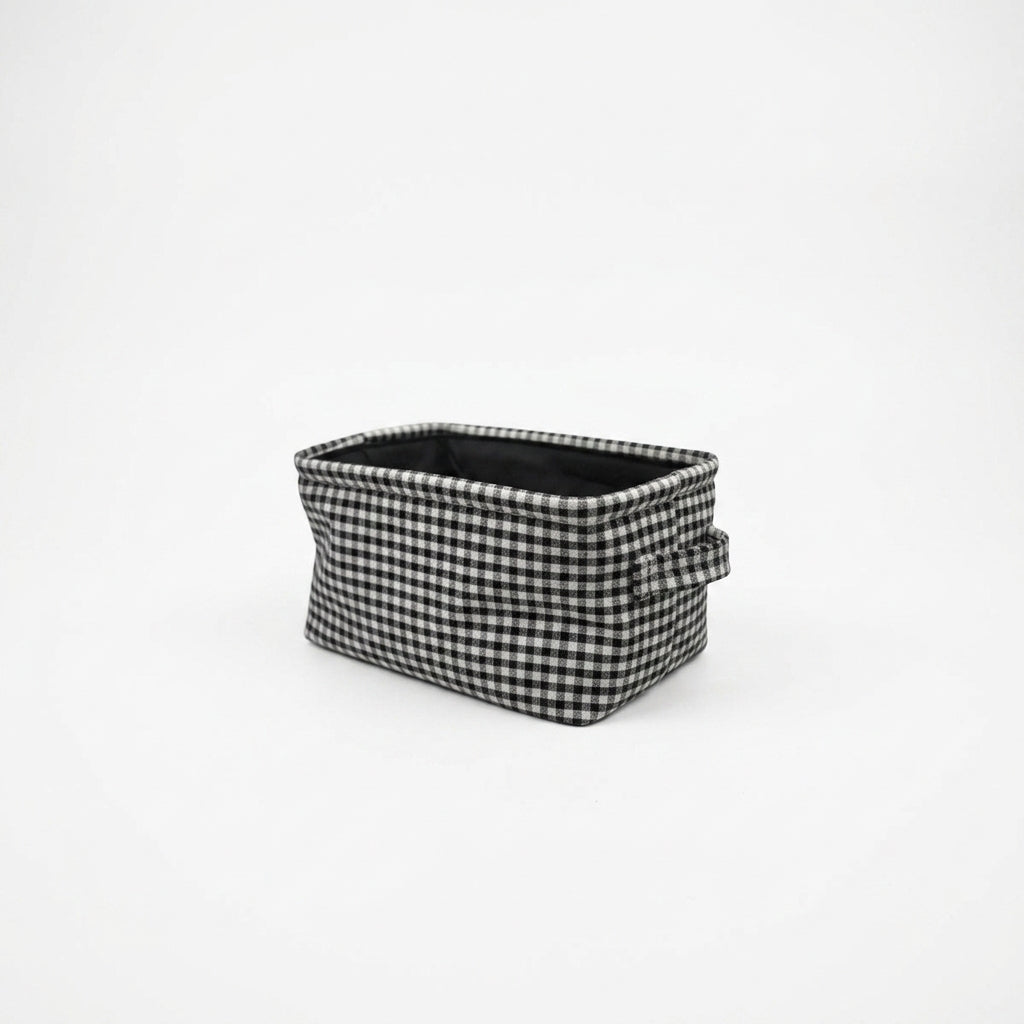 Cesto Vichy Rectangular - Negro | 15% OFF