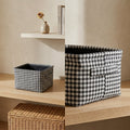 Cesto Vichy Rectangular - Negro | 15% OFF