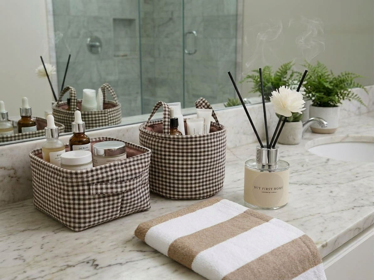 Set Spa - Cestos + Toallón + Aromatizador | 15% OFF