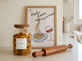 Set Pasta Lover - Cuadrito + Frasco con etiqueta + Palote | 15% OFF