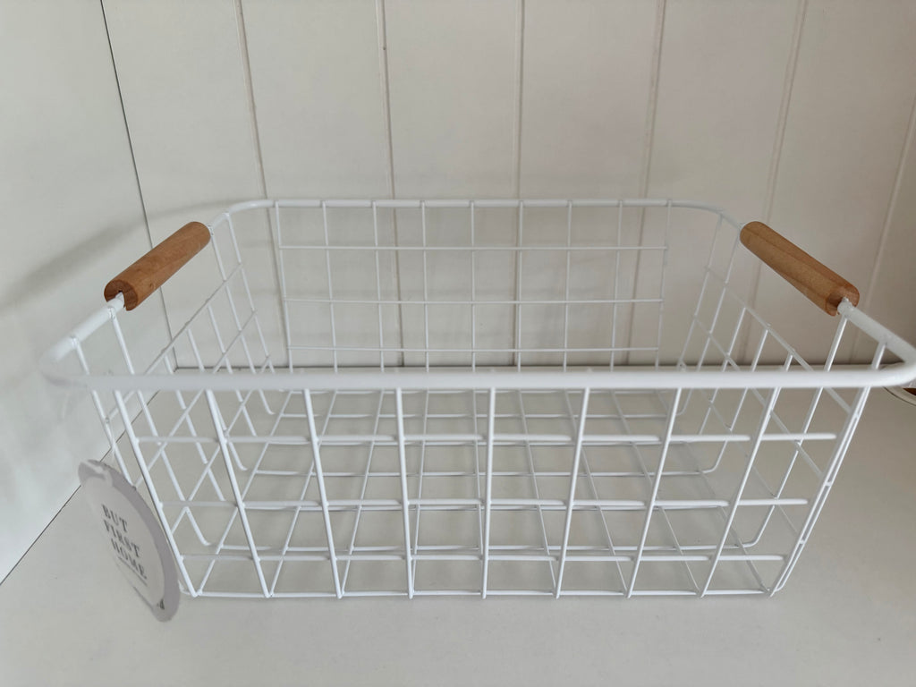 Cesto Nordic blanco - 22x28x12cm | 25% OFF