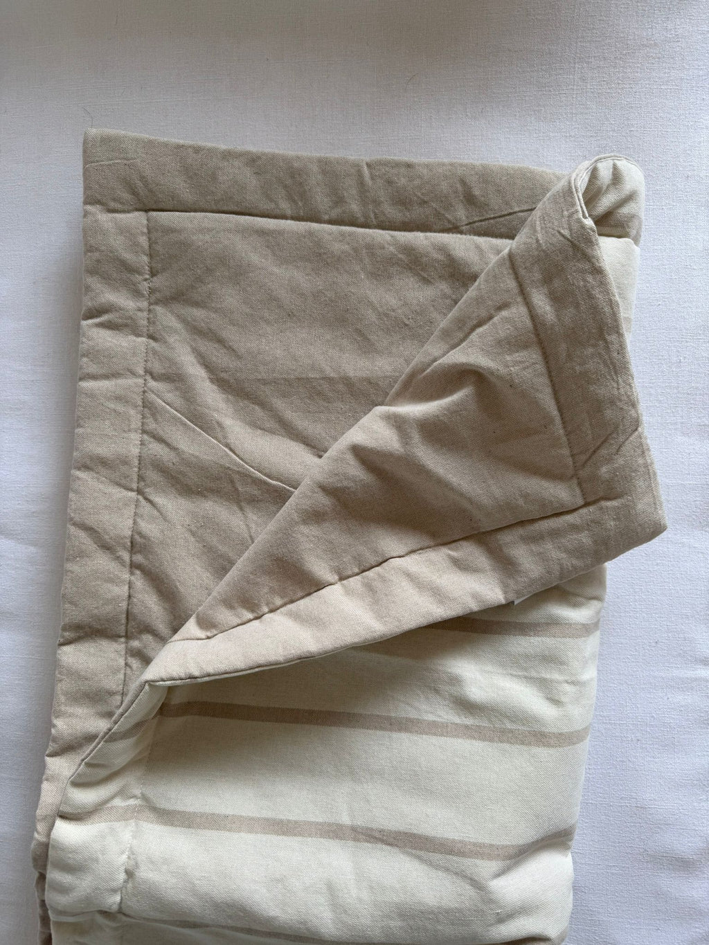 Pillow Soft Rayas Beige & Off White - 220x80 | 10% OFF