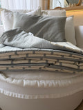 Pillow Soft Rayas Gris & Off White- 220x80 | 10% OFF