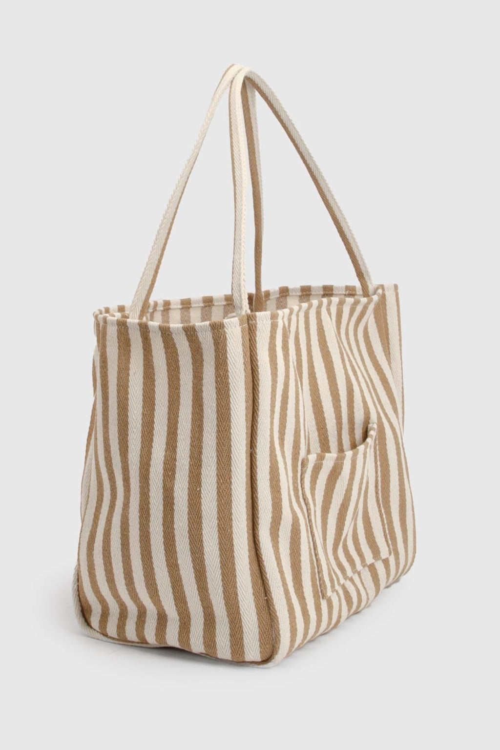 Bolso Beach - Rayas Tostado & Blanco | 20% OFF