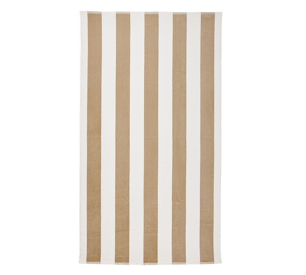 Toallón Beach Beige & Blanco | 15% OFF